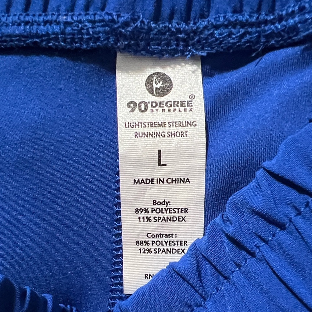 90 Degree By Reflex Royal Blue Athletic Shorts - Picture 2 of 3
